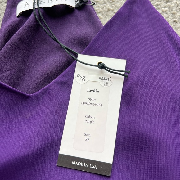 Askari Purple Leslie Shift Mini Dress - Picture 3 of 4